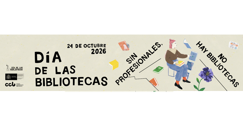 Cartel oficial del Día de las bibliotecas 2026.