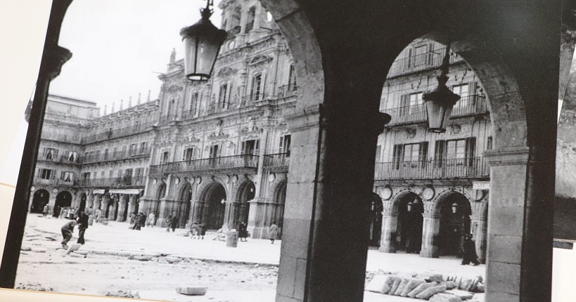 Foto antigua de la Plaza Mayor de Salamanca