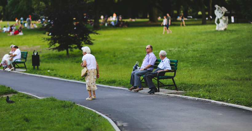 Personas en un parque