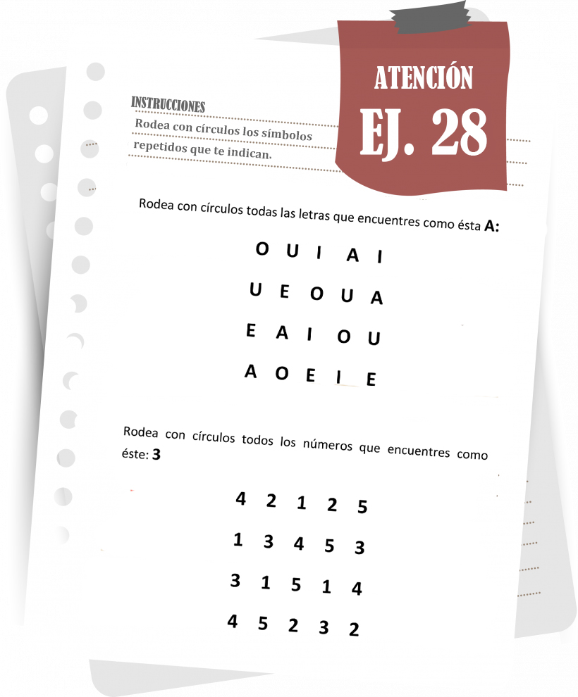 Imagen del ejercicio 28 de atención