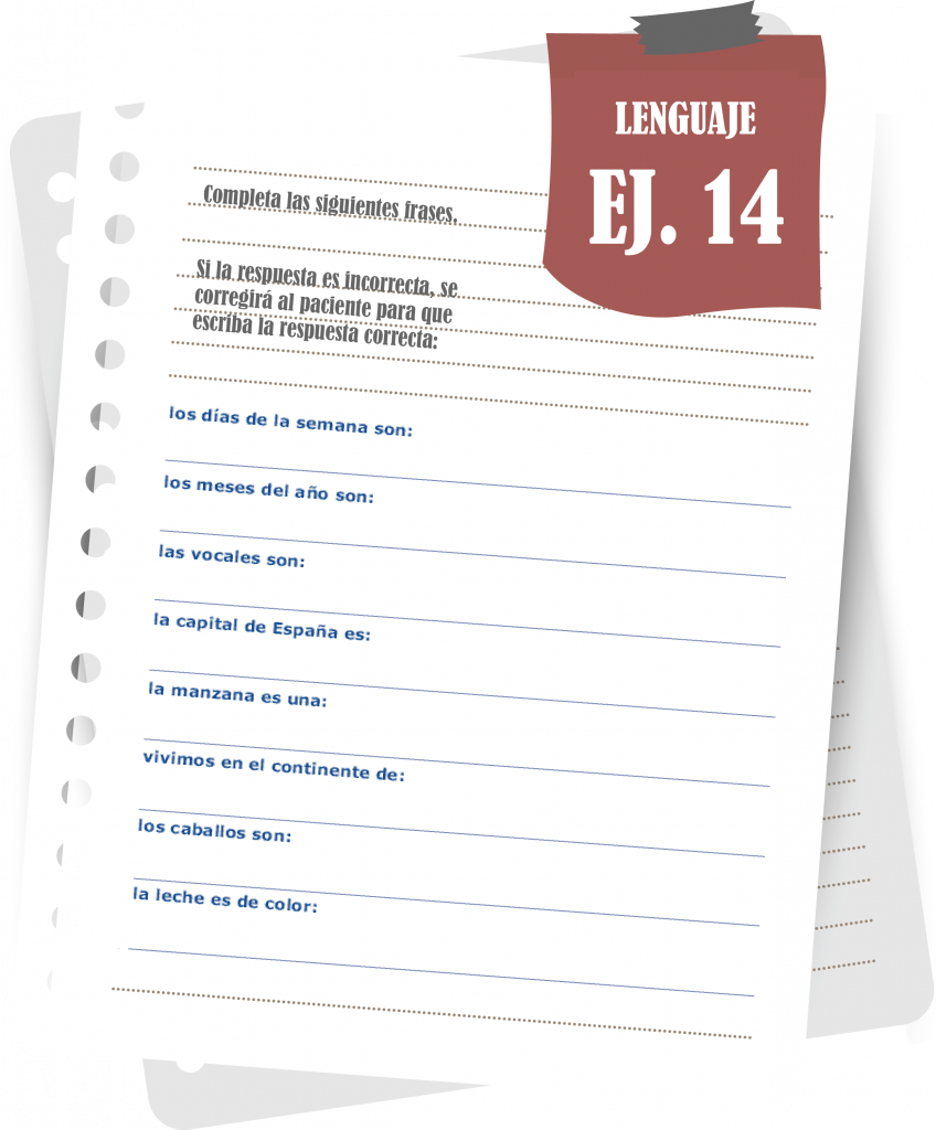 Imagen del ejercicio 14 de lenguaje
