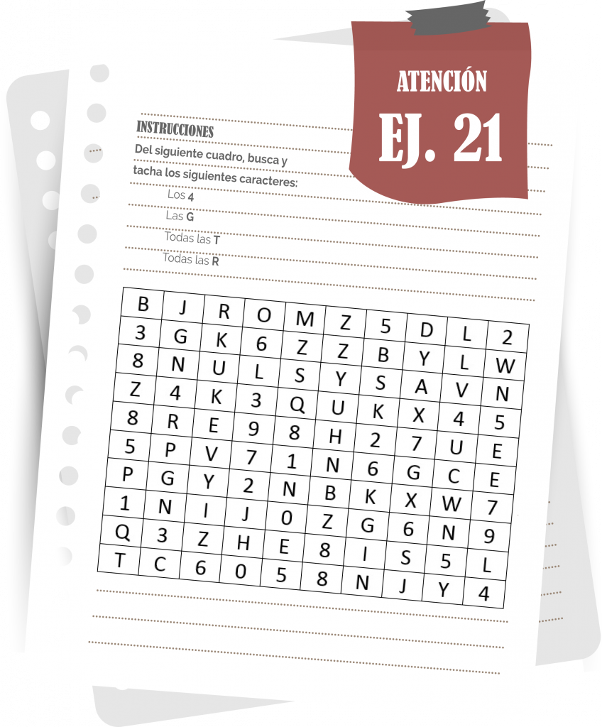 Imagen del ejercicio 21 de atención