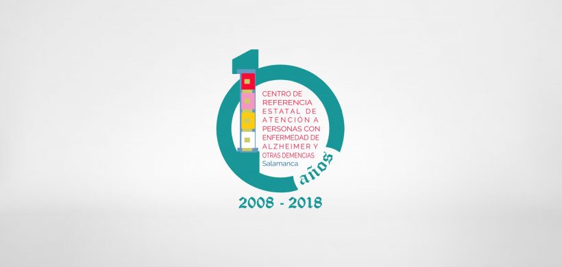 Logotipo del décimo aniversario del CRE Alzhéimer