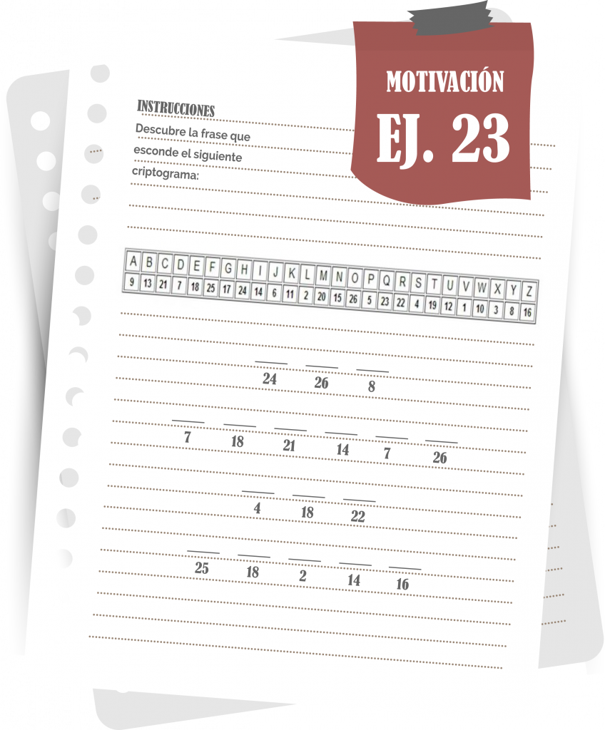 Imagen del ejercicio 23 de motivación