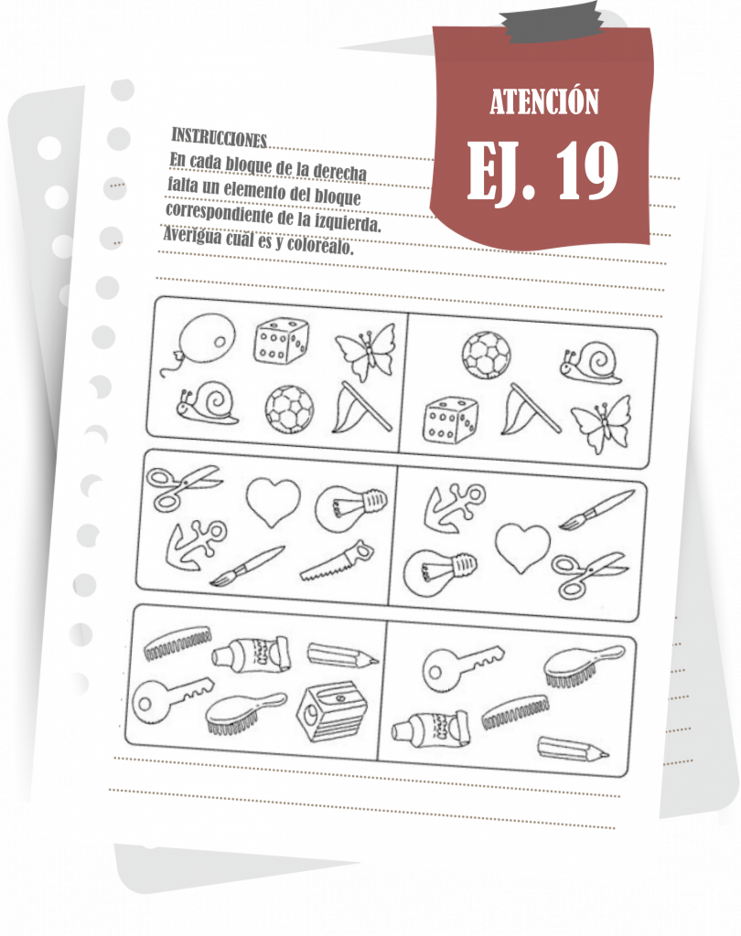 Imagen del ejercicio 19 de atención