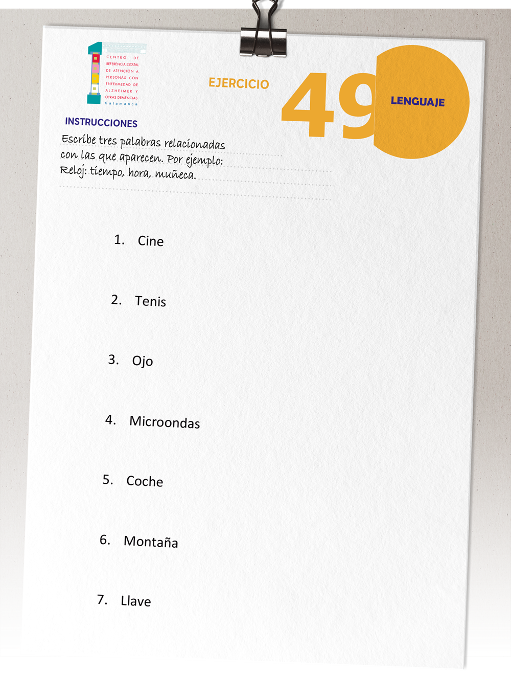 Ejercicio estimulación